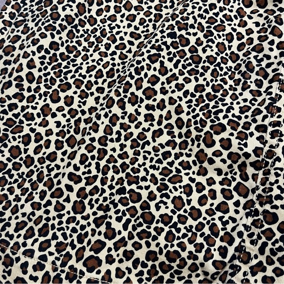 Vintage Plus Size XL Chic Leopard Print Pencil Skirt Elastic Animal Print Fall - Picture 3 of 7